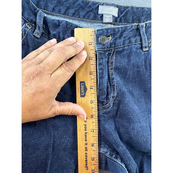 J. Jill JEAN LOT of 2 Women's Size 6‎ Blue Dark Wash Denim Slim Leg & Skinny - Picture 9 of 11